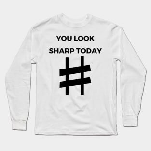 I Need To Rest - Sharp Note Funny Music Puns Text On Top Long Sleeve T-Shirt